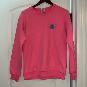 Neon pink marsh’s surf shop sweatshirt